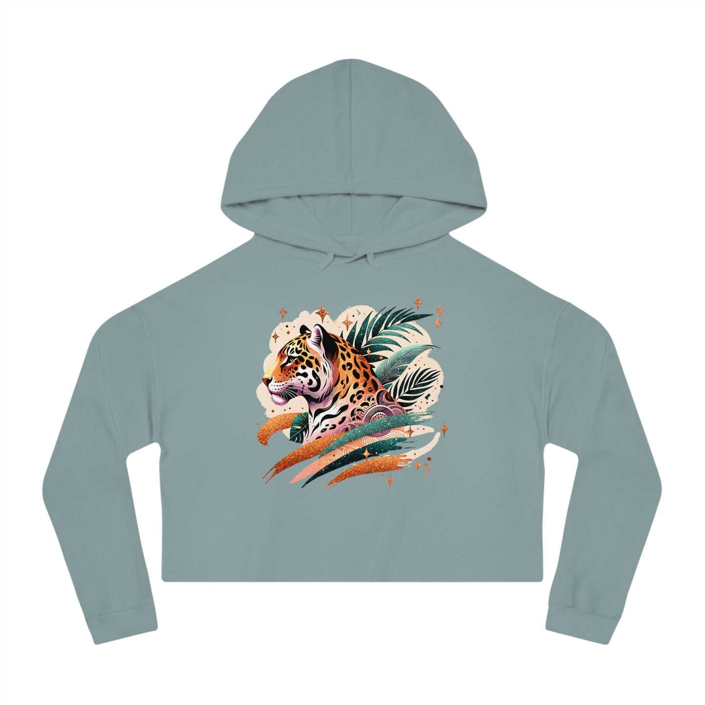 Jungle Chic Cropped Hoodie