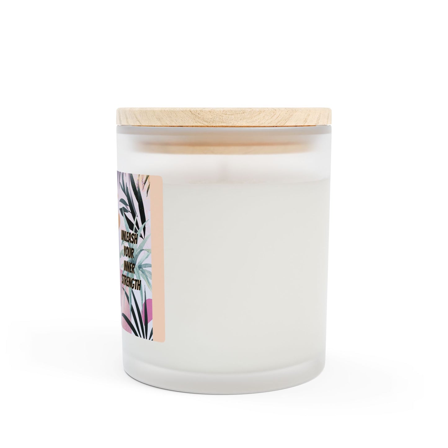 Glow wild like a Tiger - Frosted Glass Candle, 11oz