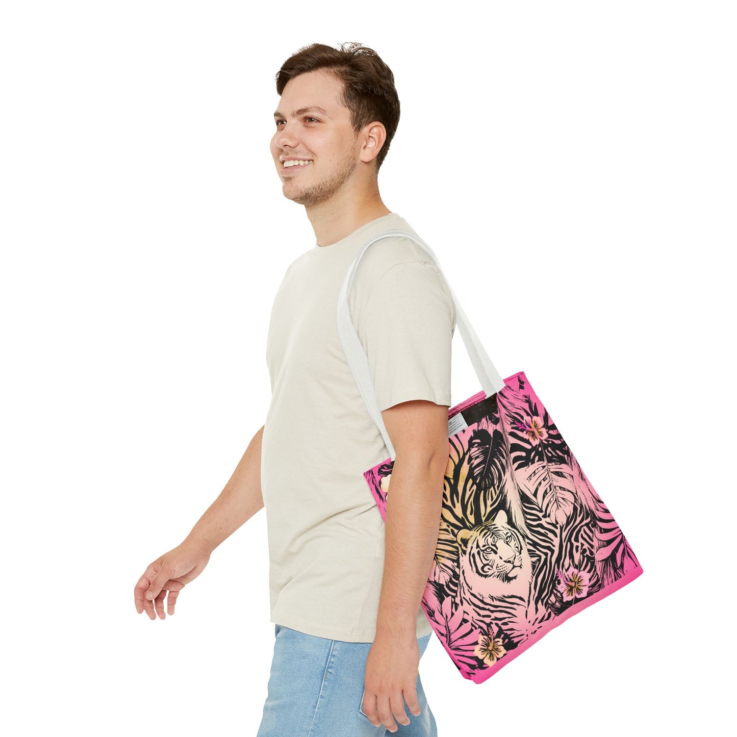 Flamingo Tiger Tote Bag (AOP)
