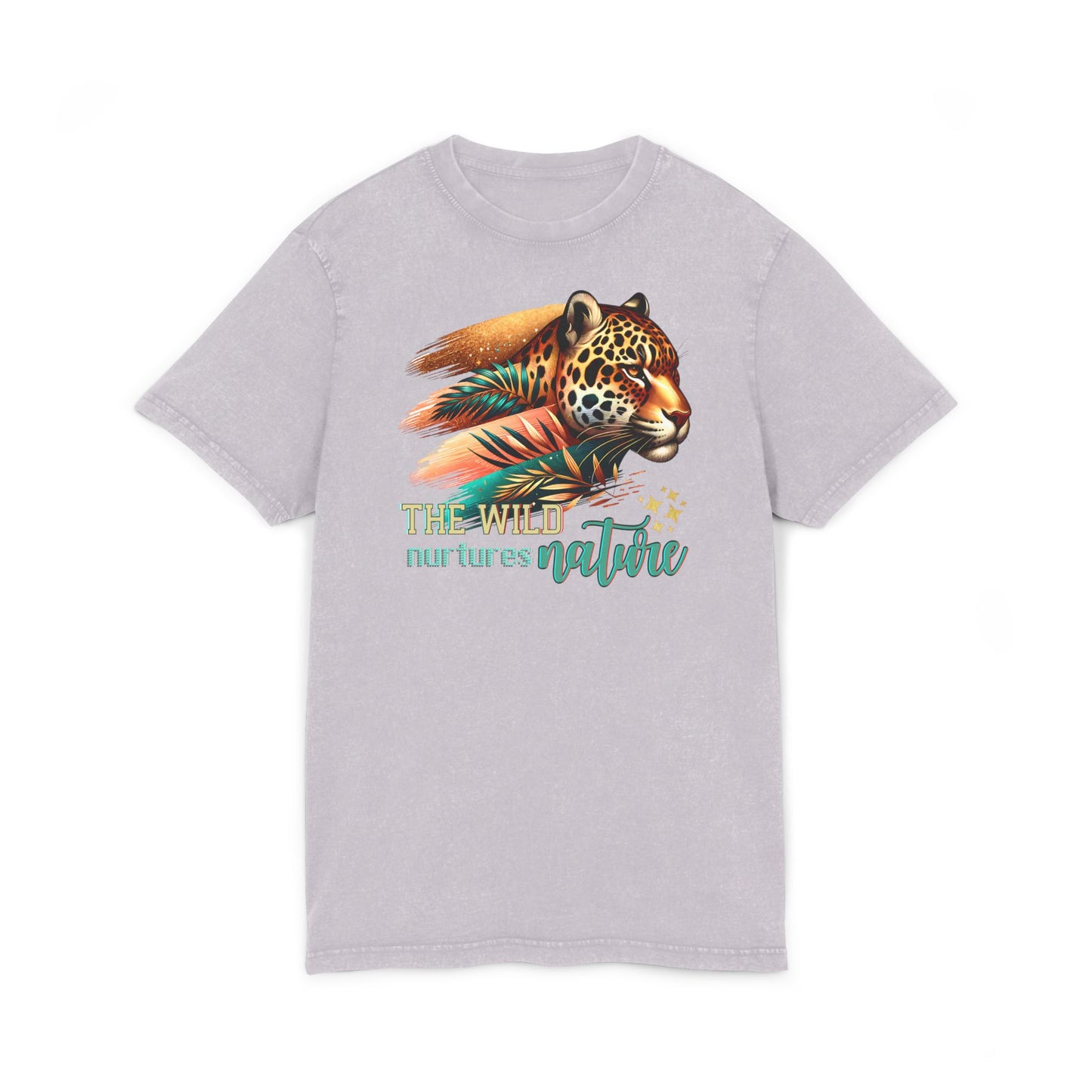 The Wild nurtures Nature Acid Washed Round Neck Tee