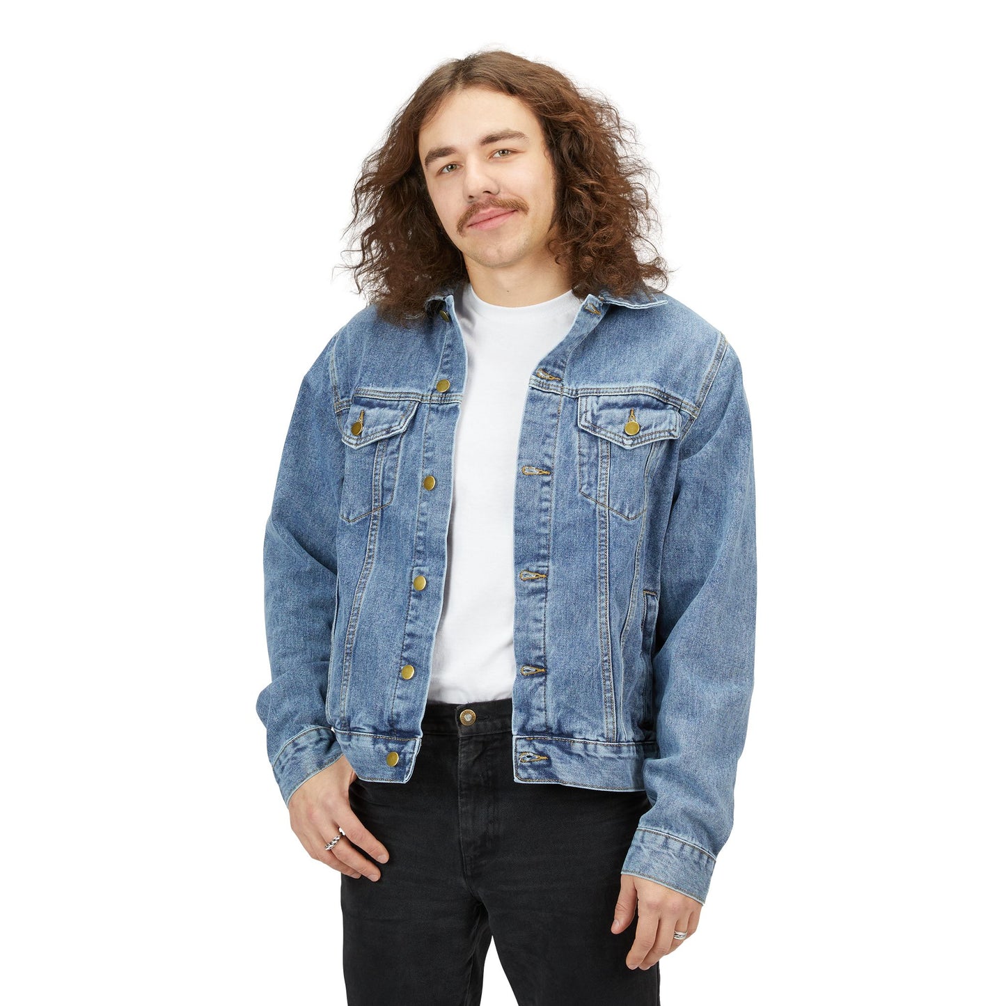 Snowleopard Wild at Heart Men's Denim Jacket