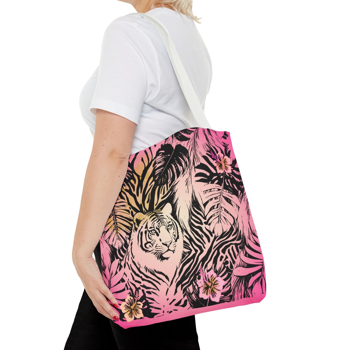 Flamingo Tiger Tote Bag (AOP)