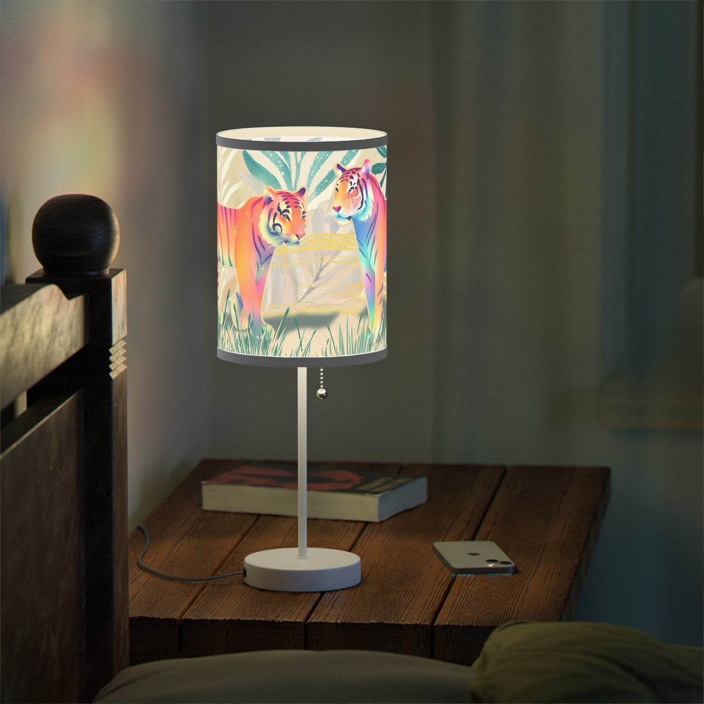 Tiger Talks Lamp on a Stand