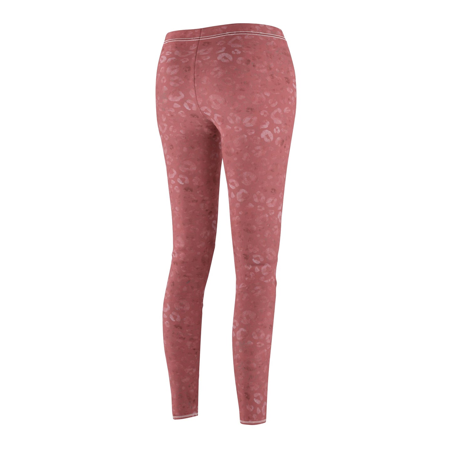 Leopards Chic Imperial Red Leggings Mid-rise