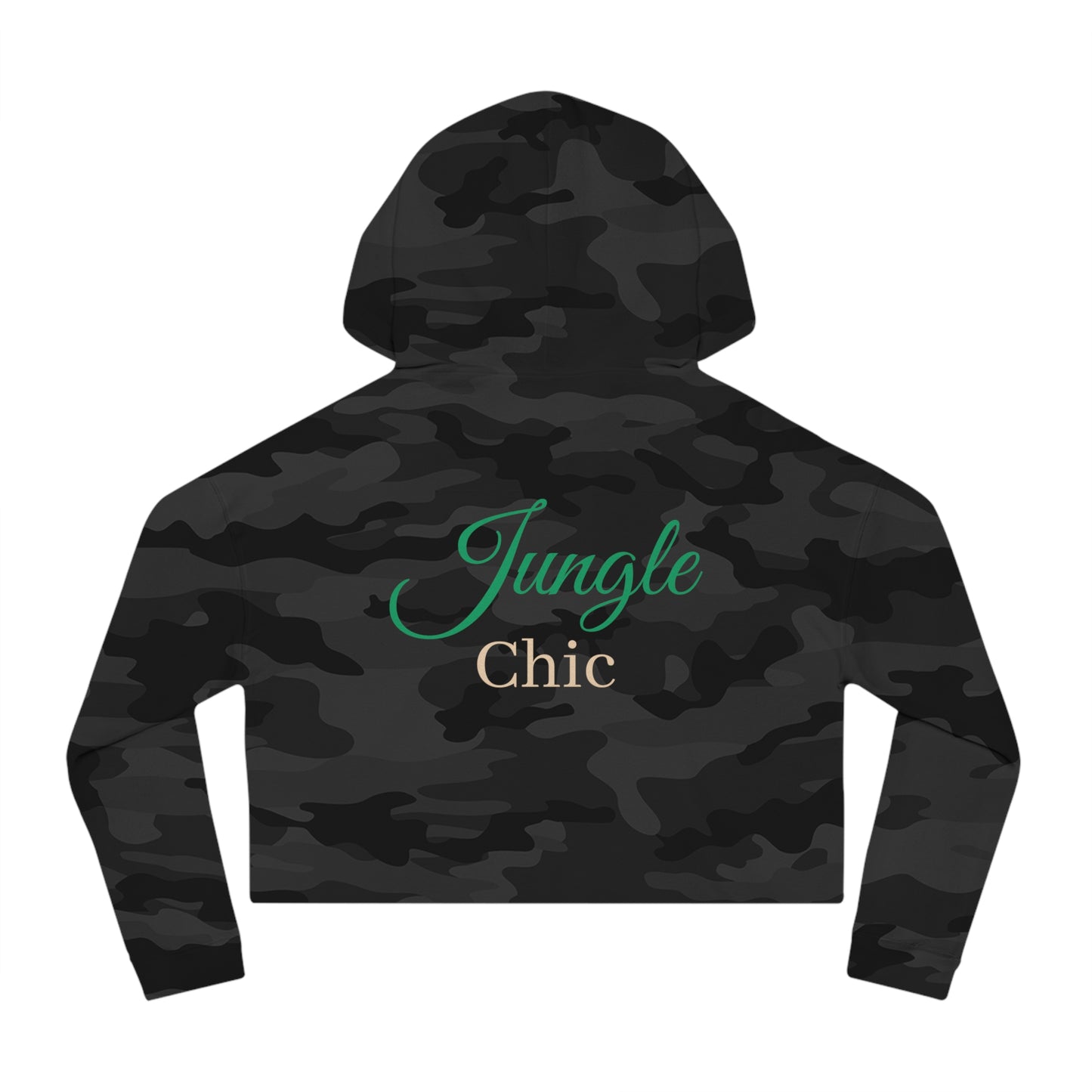 Jungle Chic Cropped Hoodie