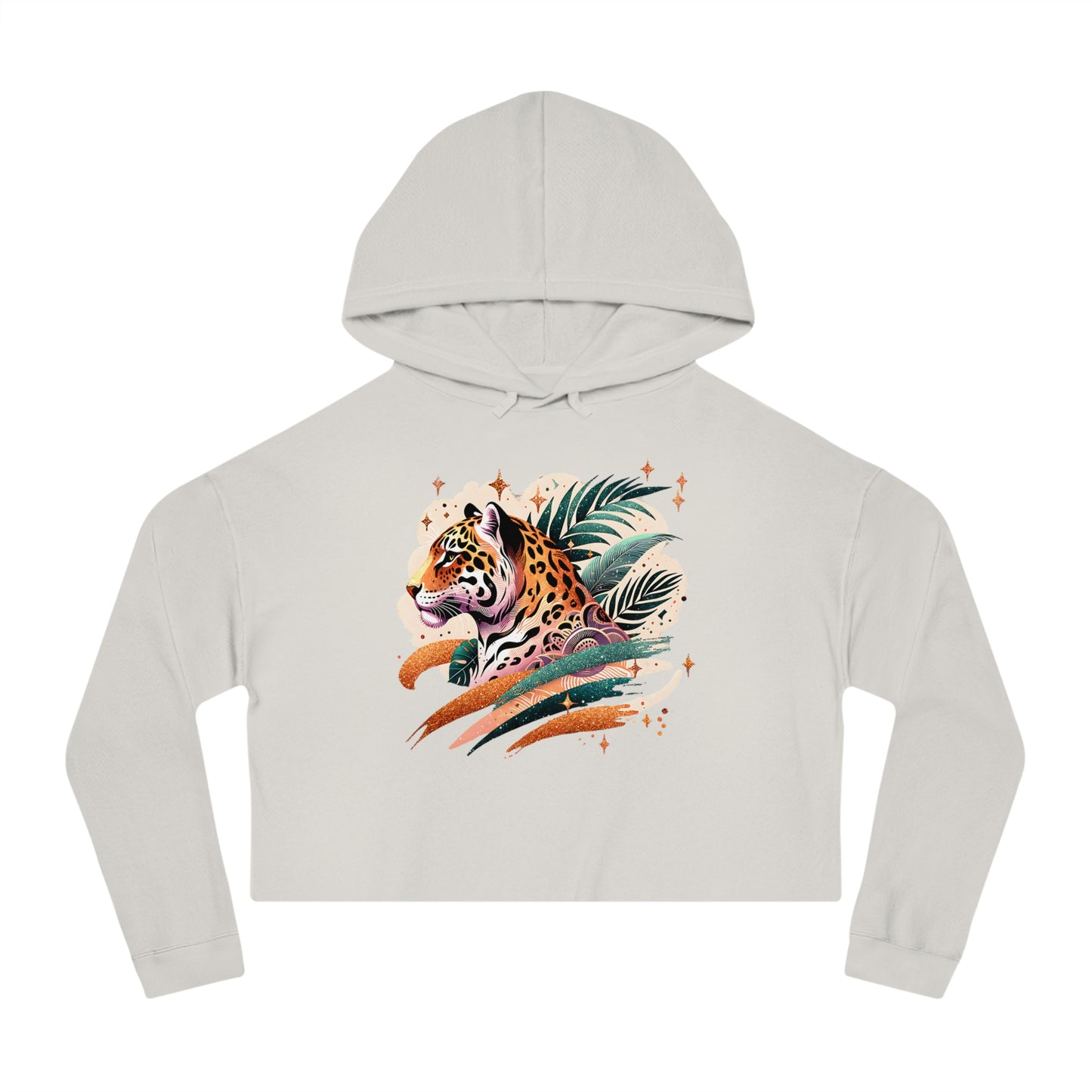 Jungle Chic Cropped Hoodie