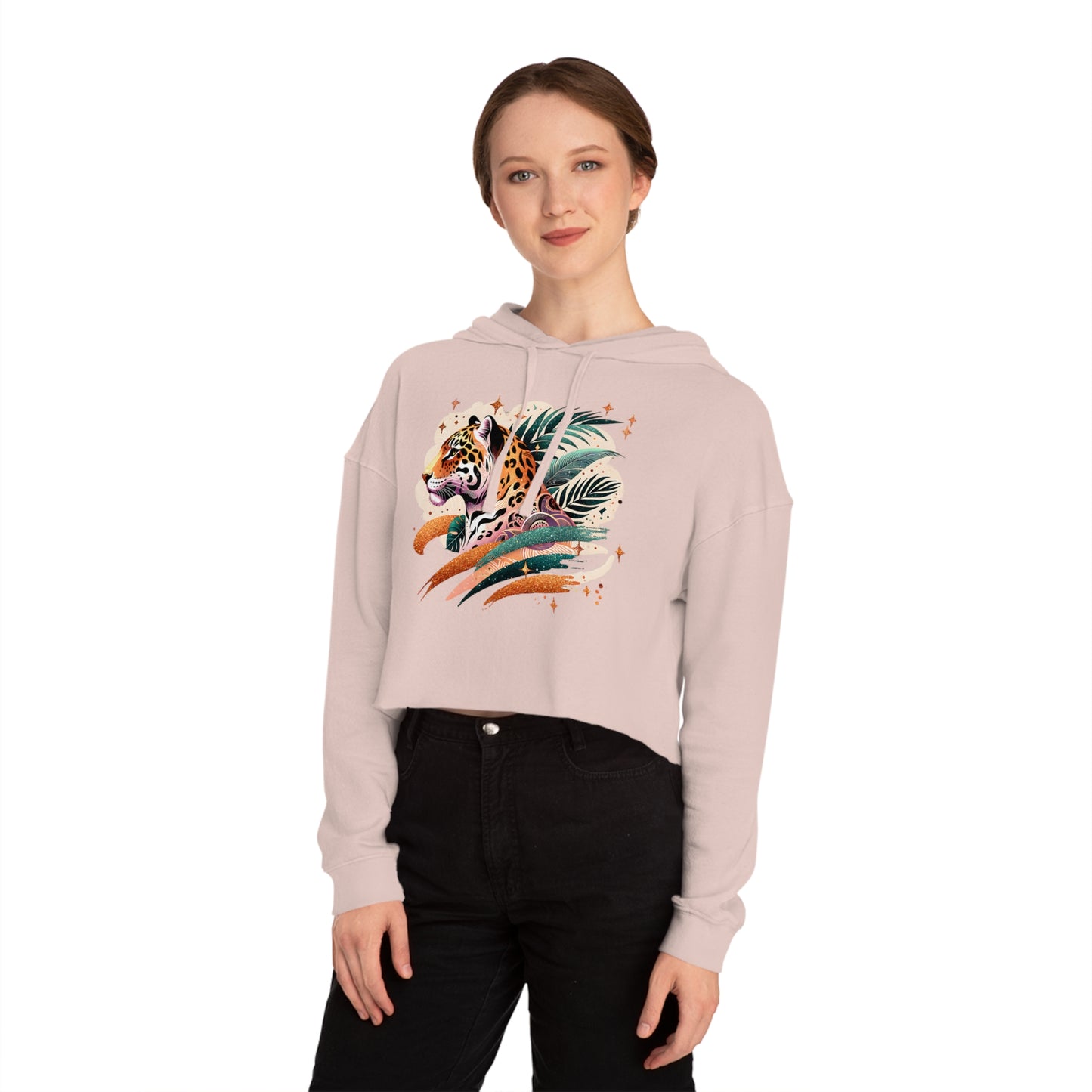 Jungle Chic Cropped Hoodie