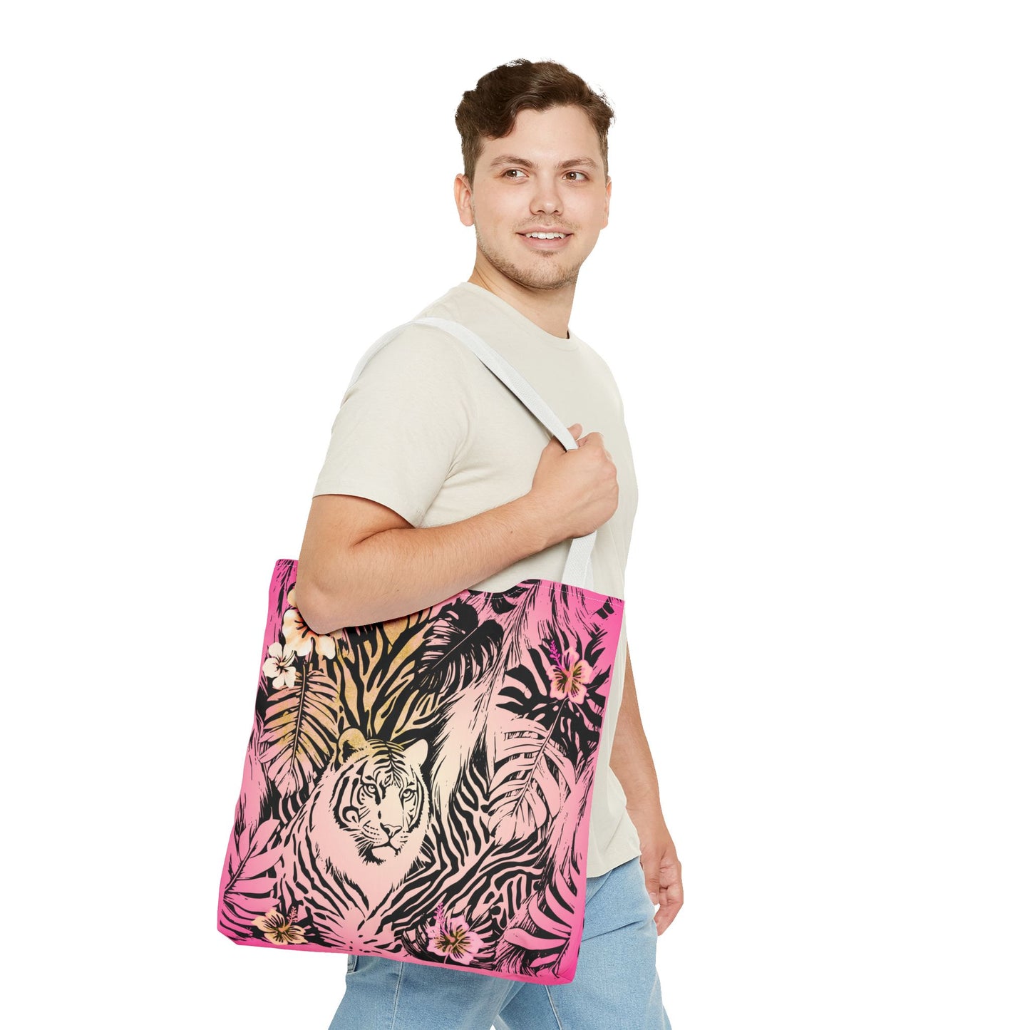 Flamingo Tiger Tote Bag (AOP)