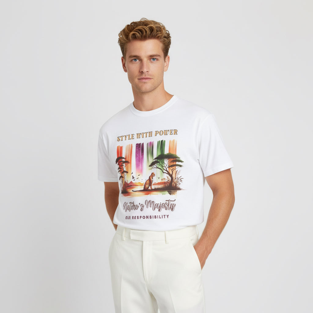 Jaguar Nature's Majesty T-shirt🐅🌴