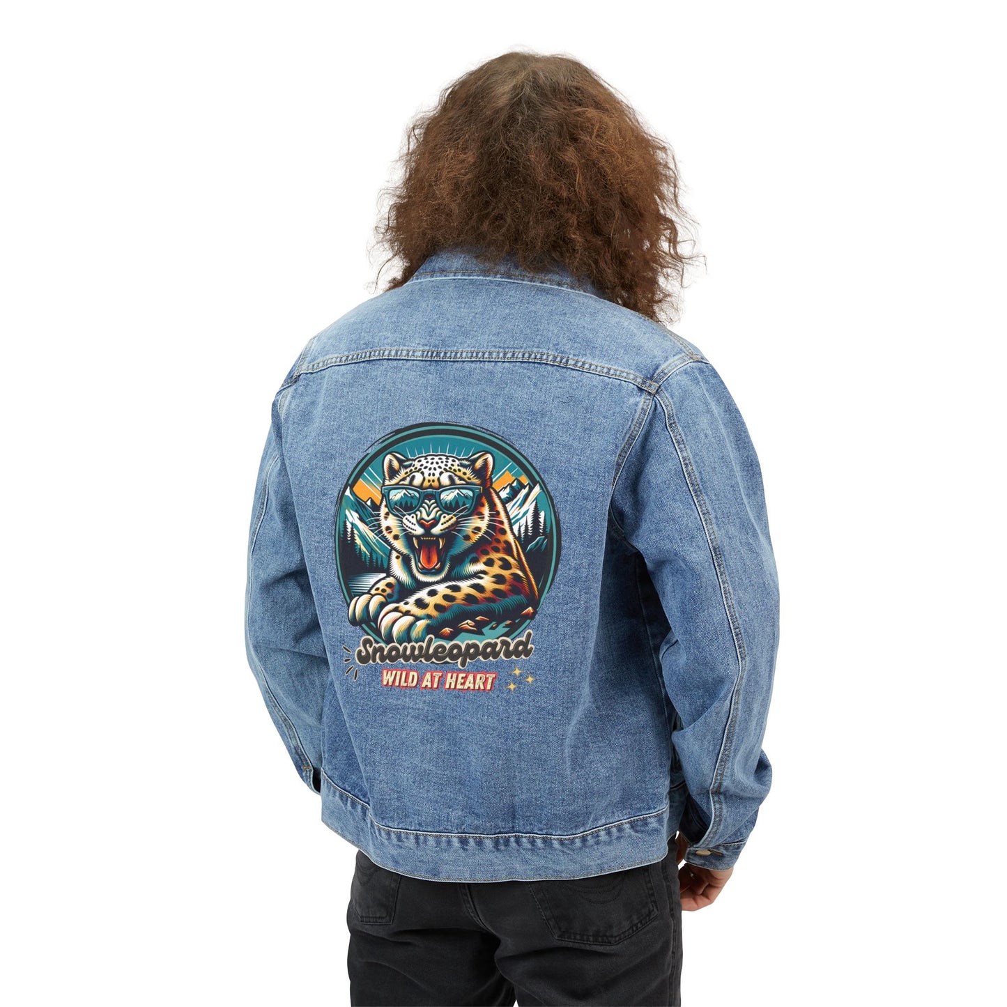 Snowleopard Wild at Heart Men's Denim Jacket