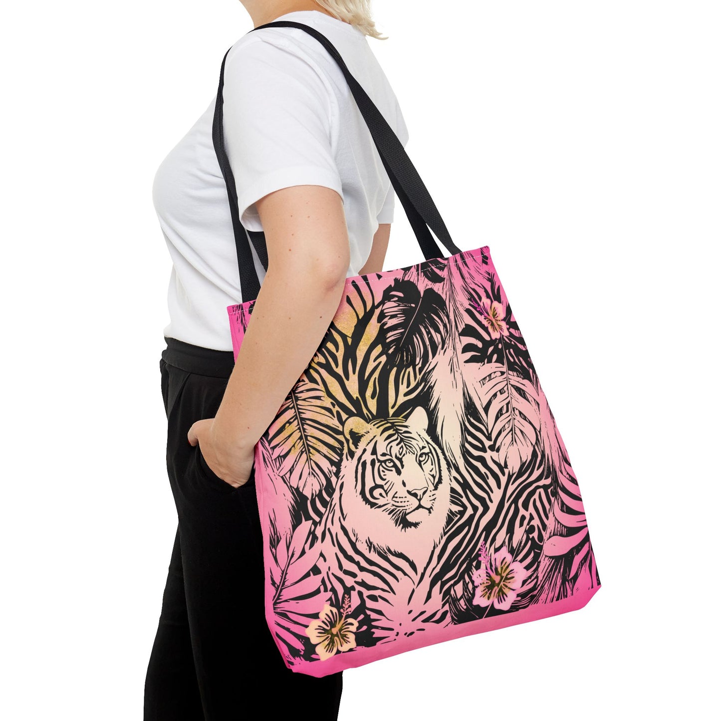 Flamingo Tiger Tote Bag (AOP)