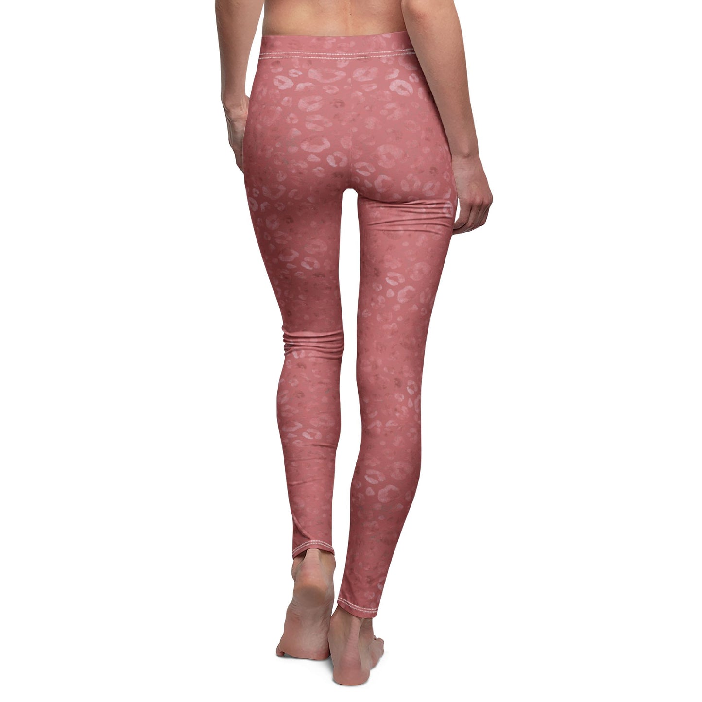Leopards Chic Imperial Red Leggings Mid-rise