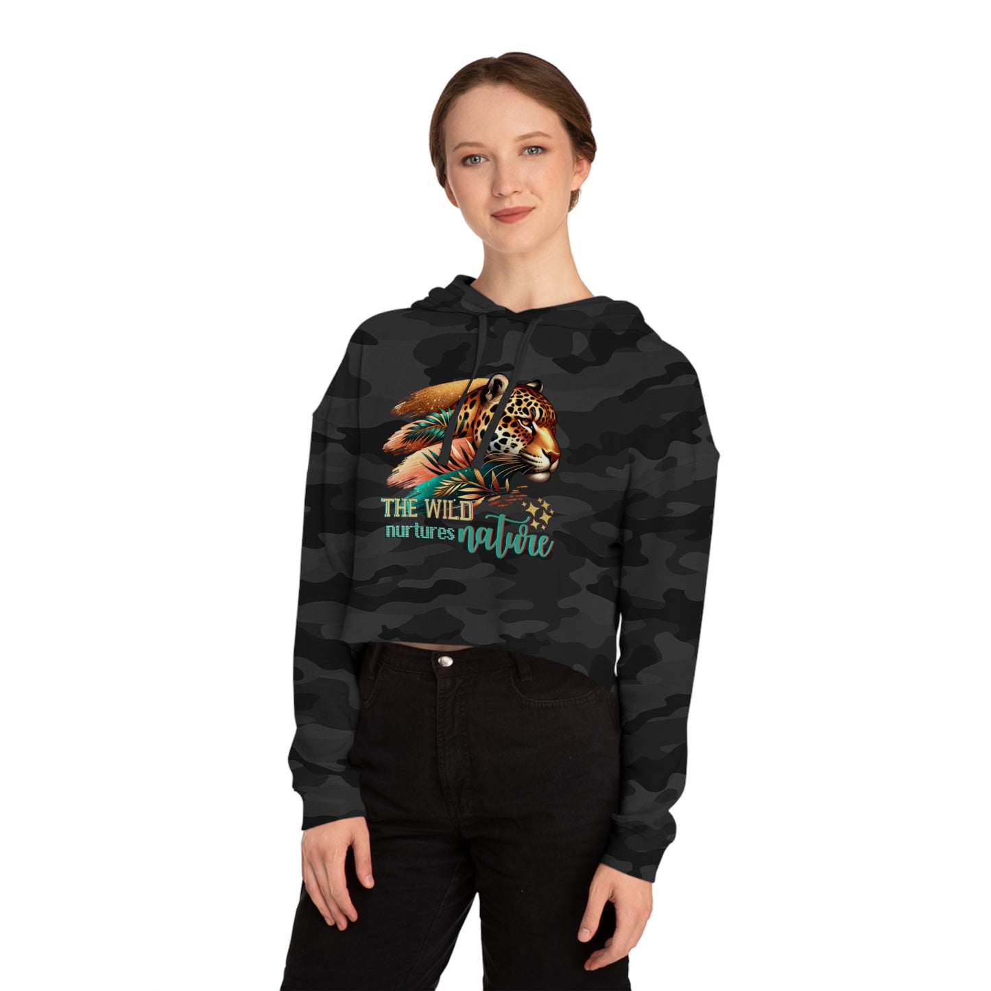 Wild Nurtures Nature Cropped Hoodie
