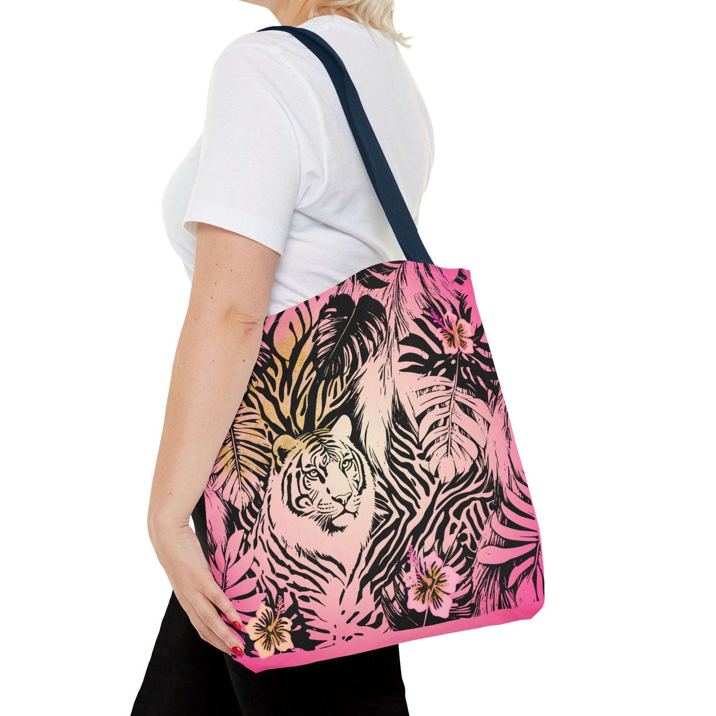 Flamingo Tiger Tote Bag (AOP)