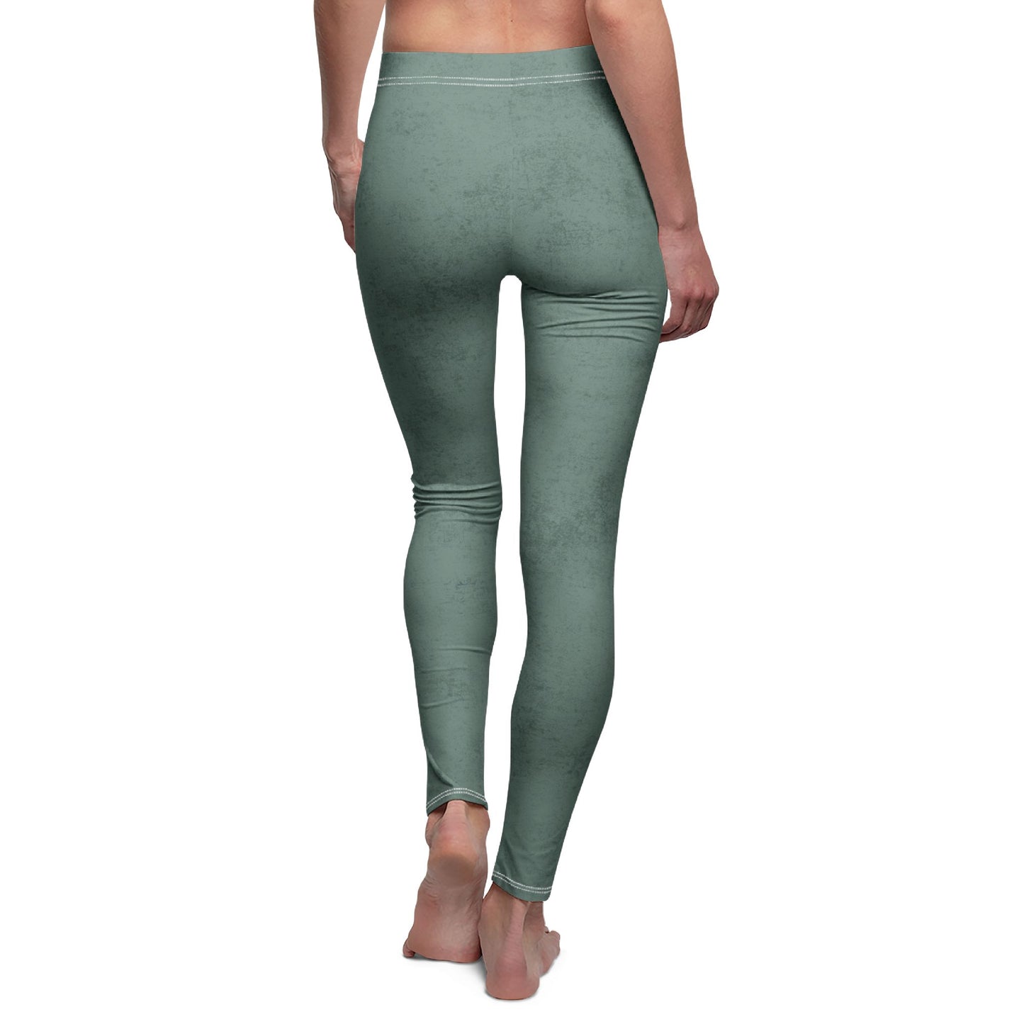 Leggings Women's Mid-rise Casual grunge peach