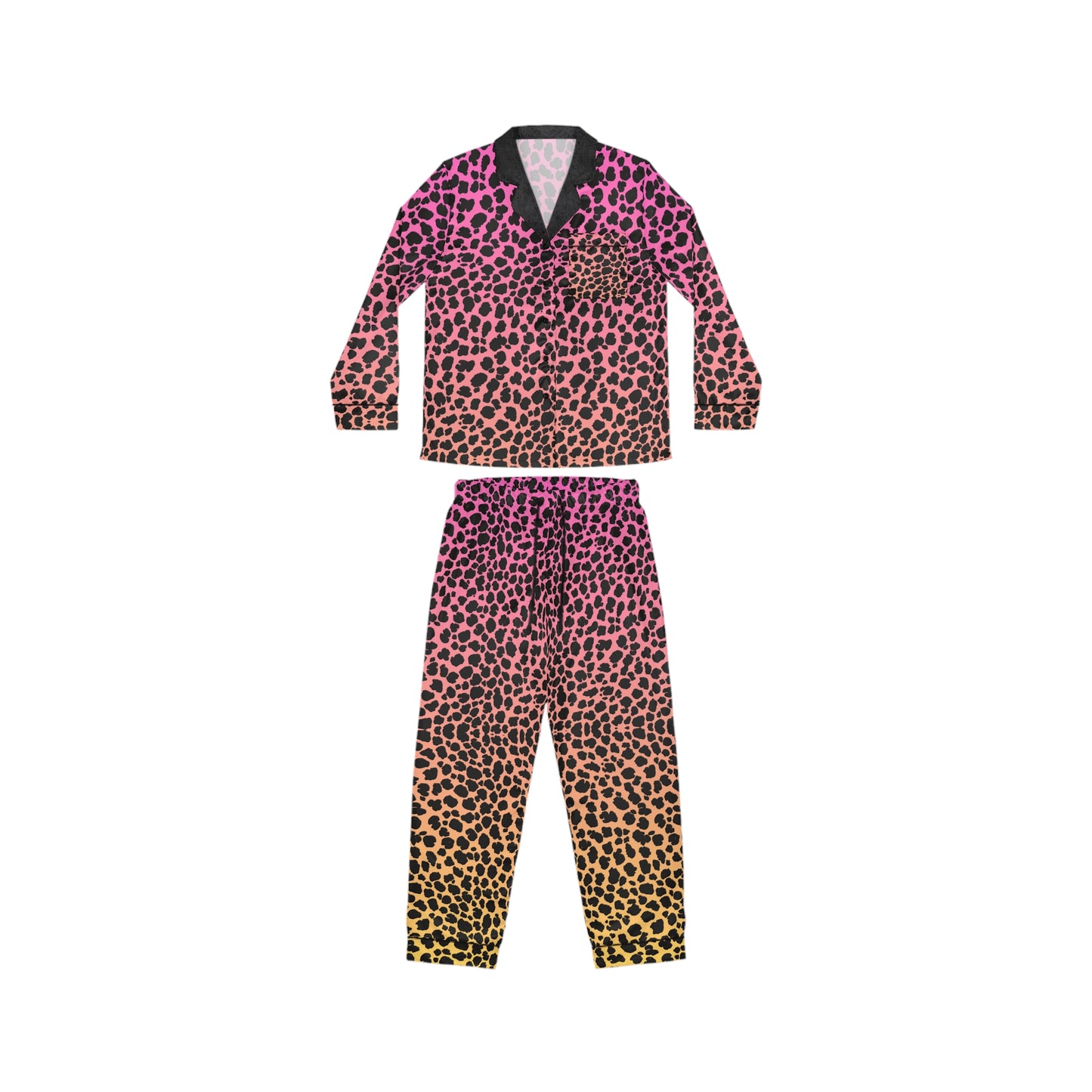 Whiskers Vibes Satin Pajamas