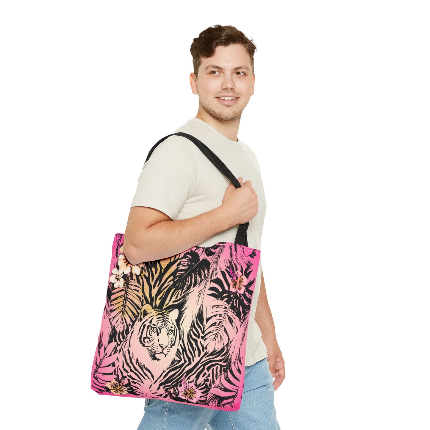 Flamingo Tiger Tote Bag (AOP)