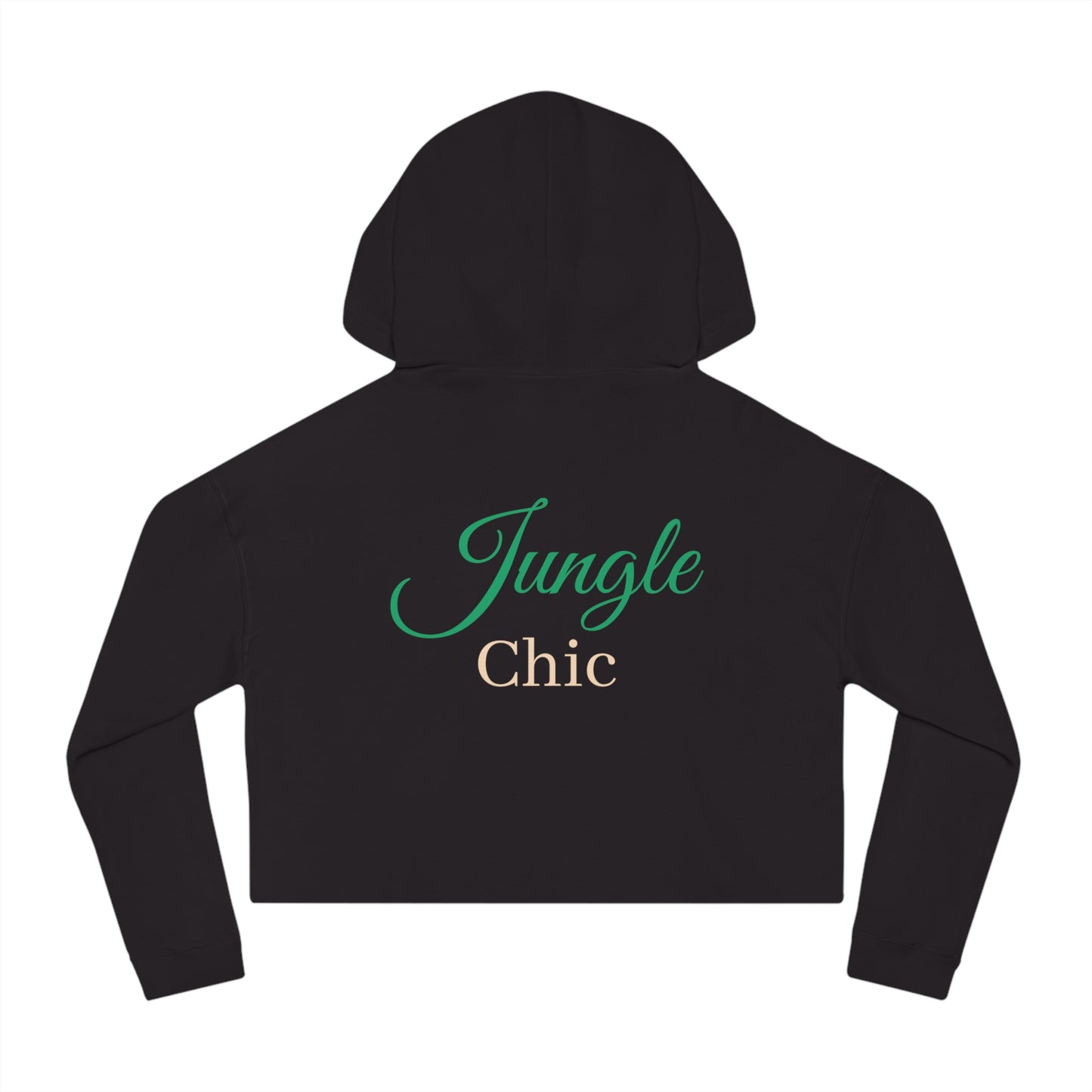Jungle Chic Cropped Hoodie