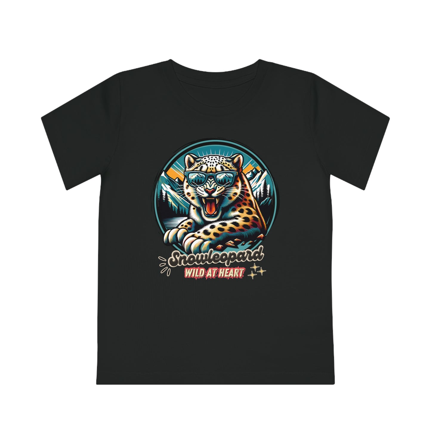 Kids' Wildlife T-Shirt - WILD AT HEART - Snowleopard Design