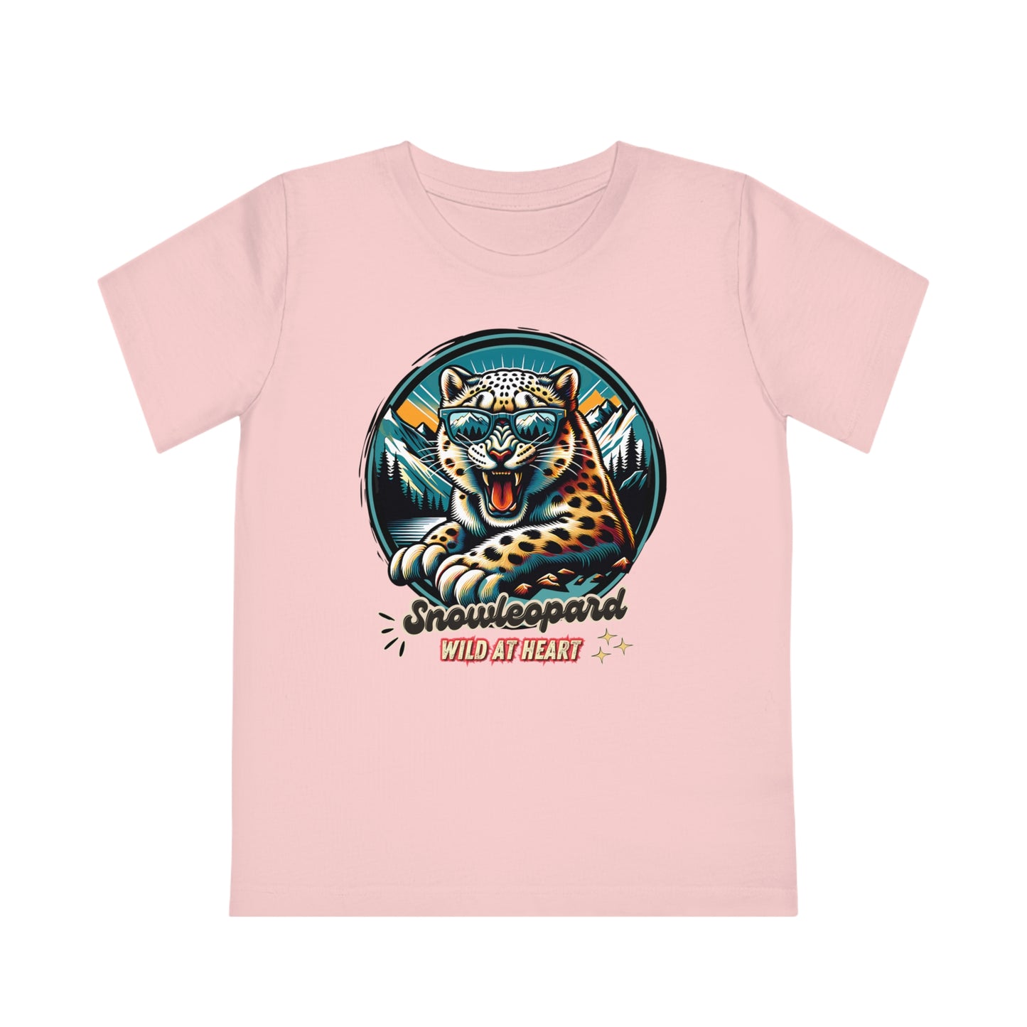 Kids' Wildlife T-Shirt - WILD AT HEART - Snowleopard Design