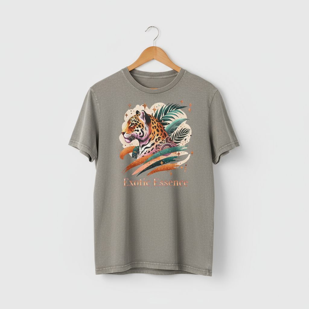 Jaguar Exotic Essence Acid Washed Round Neck Tee