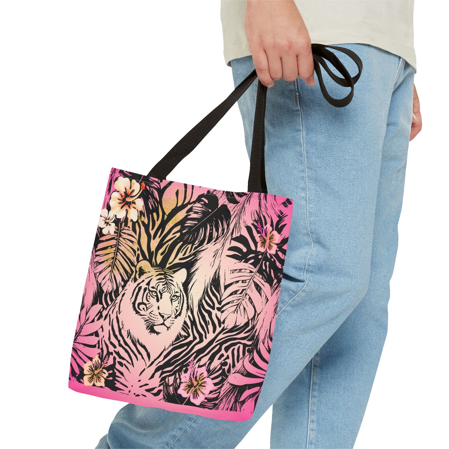 Flamingo Tiger Tote Bag (AOP)