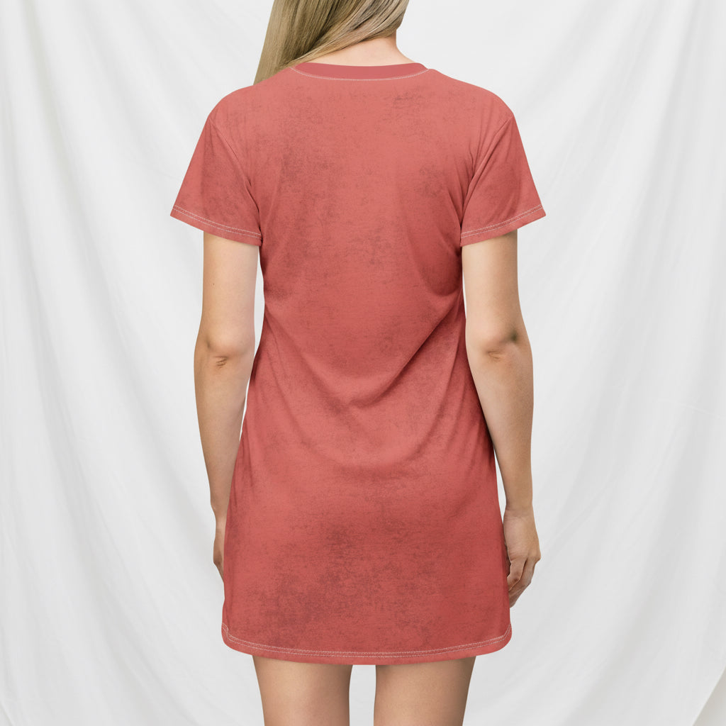 Tiger Belleza 2025 Wildlife T-Shirt Dress persian red