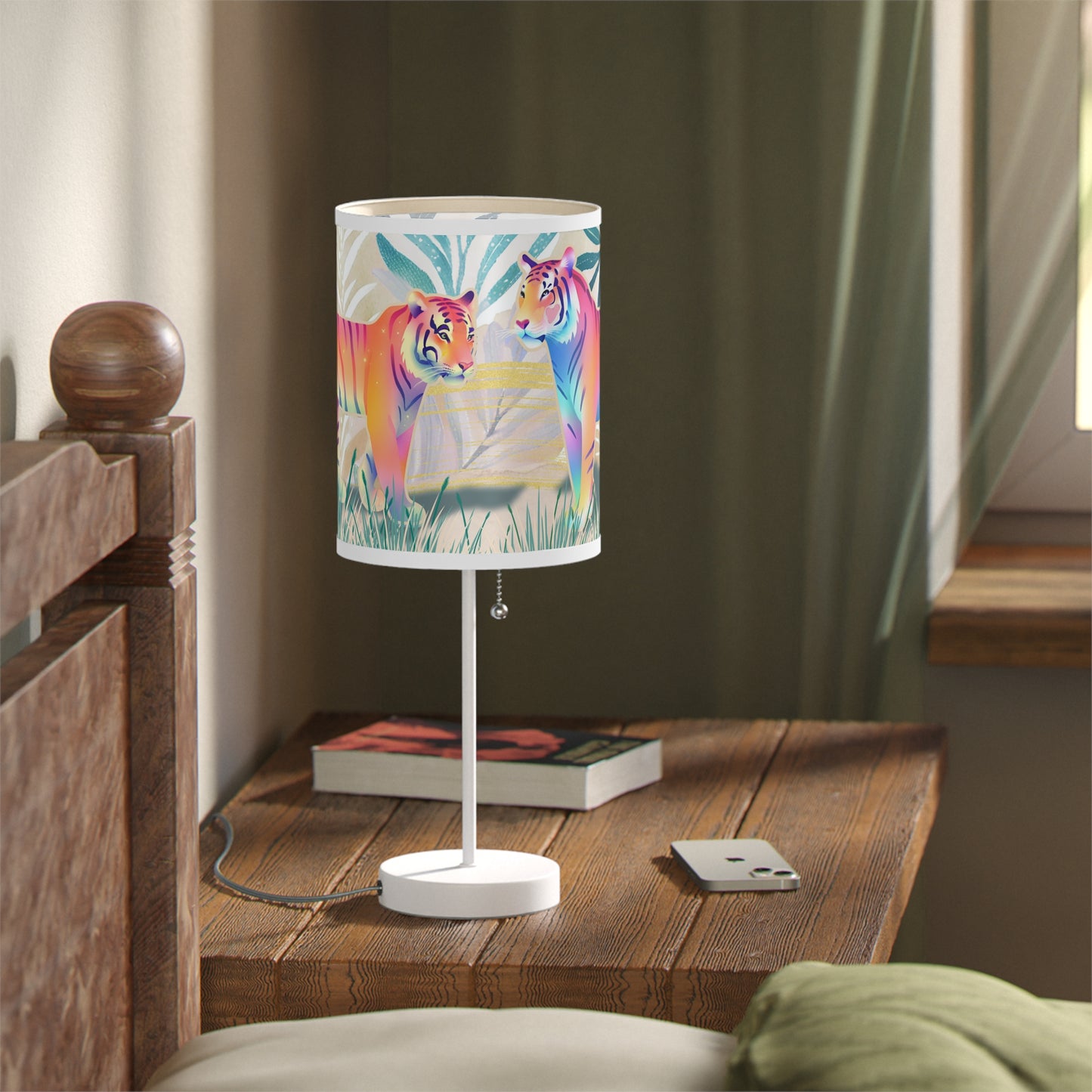 Tiger Talks Lamp on a Stand