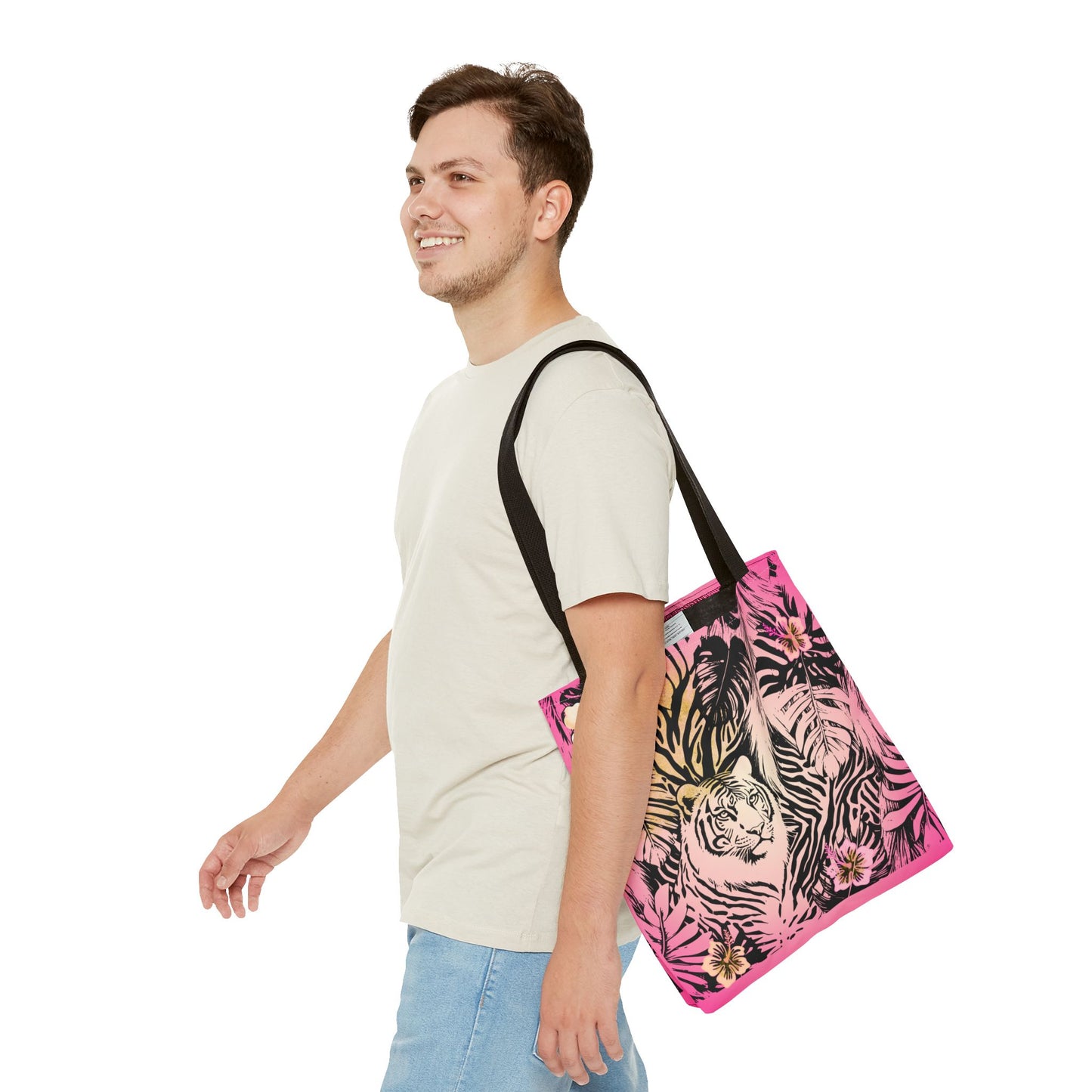 Flamingo Tiger Tote Bag (AOP)