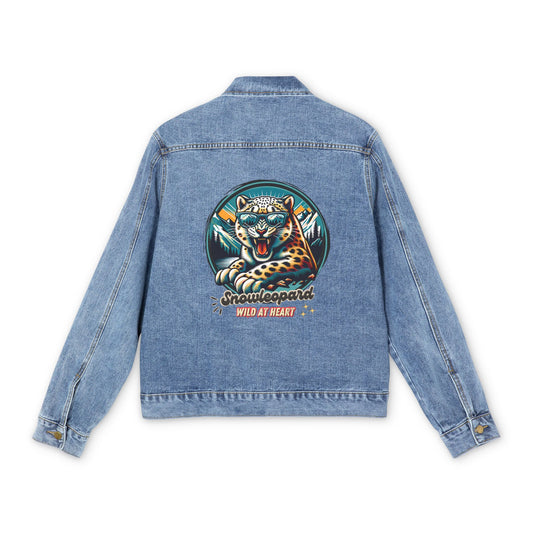 Snowleopard Wild at Heart Men's Denim Jacket