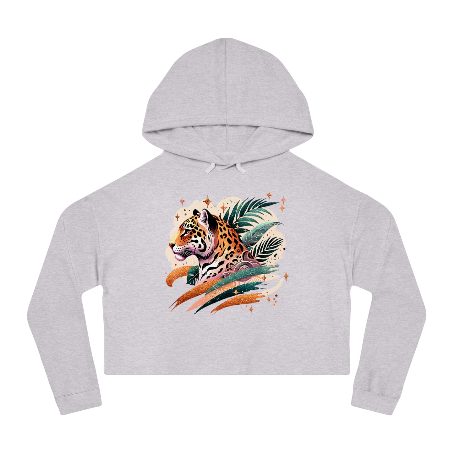 Jungle Chic Cropped Hoodie