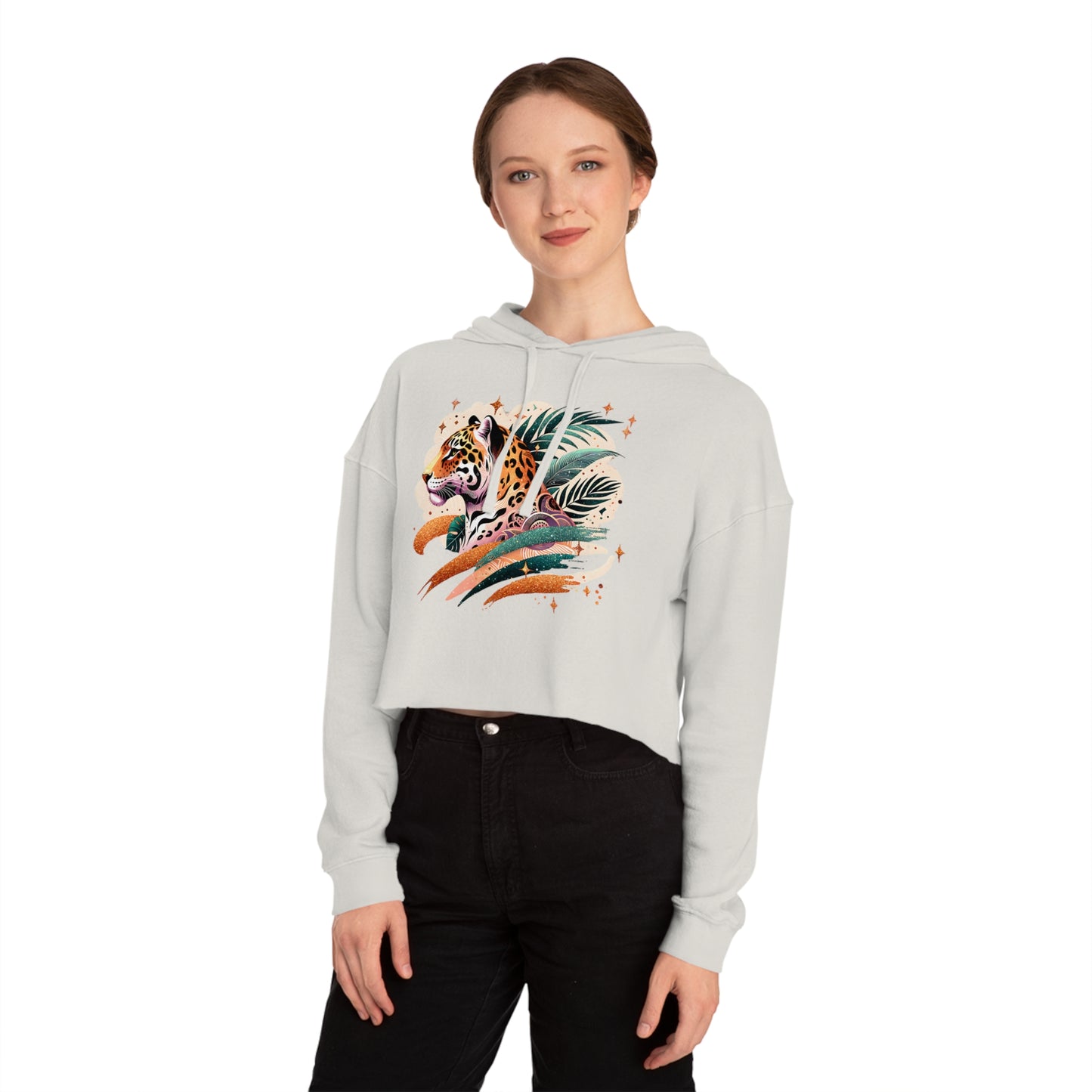 Jungle Chic Cropped Hoodie