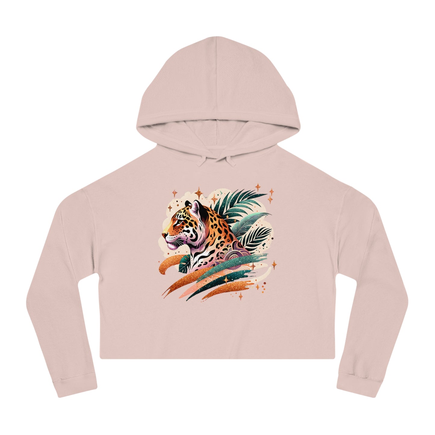 Jungle Chic Cropped Hoodie