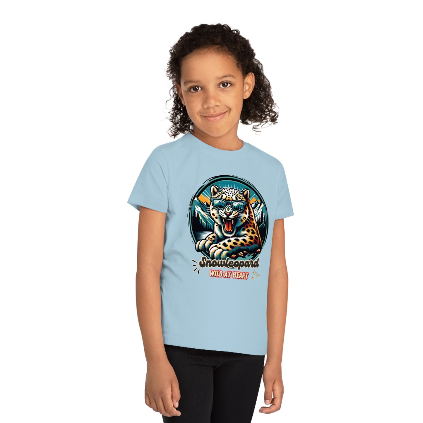 Kids' Wildlife T-Shirt - WILD AT HEART - Snowleopard Design
