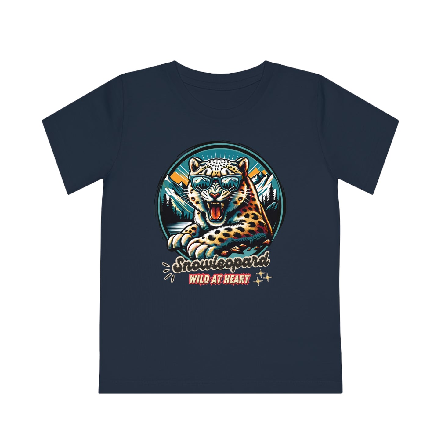 Kids' Wildlife T-Shirt - WILD AT HEART - Snowleopard Design