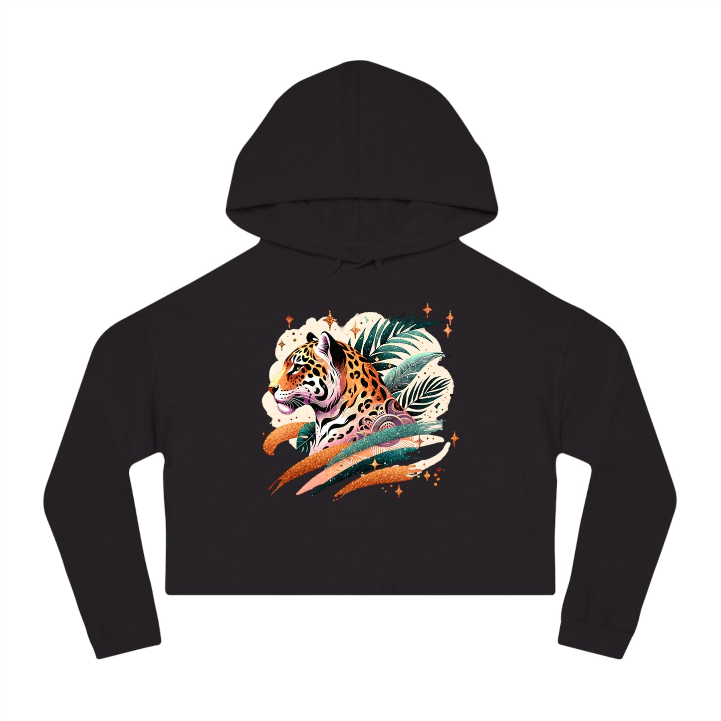 Jungle Chic Cropped Hoodie