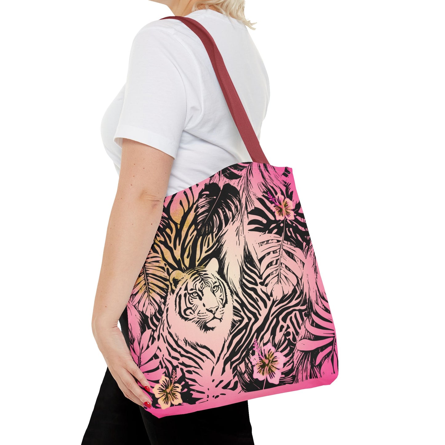 Flamingo Tiger Tote Bag (AOP)