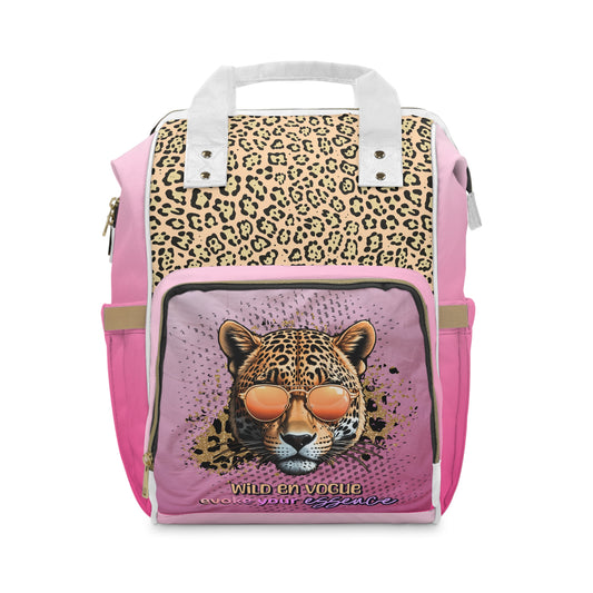 Wild Whiskers en Vogue Multifunctional Diaper Backpack