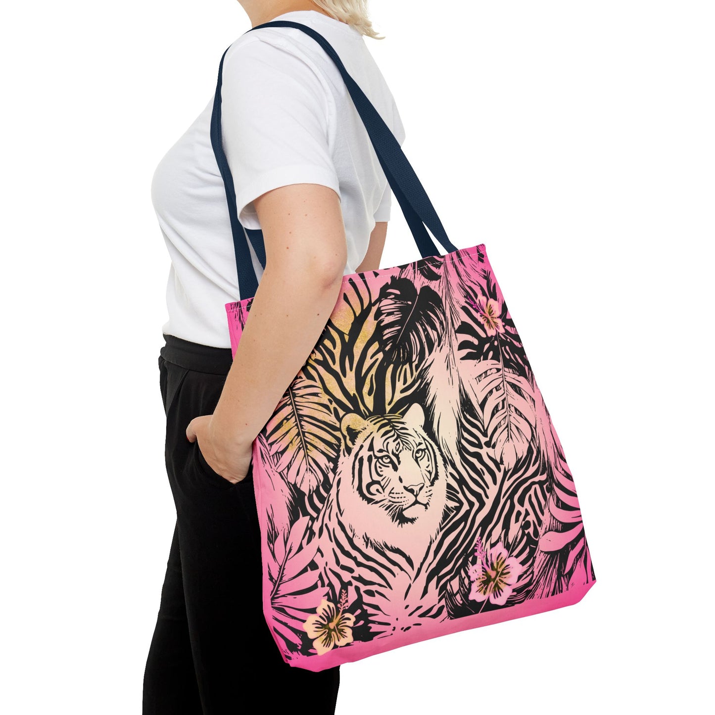 Flamingo Tiger Tote Bag (AOP)