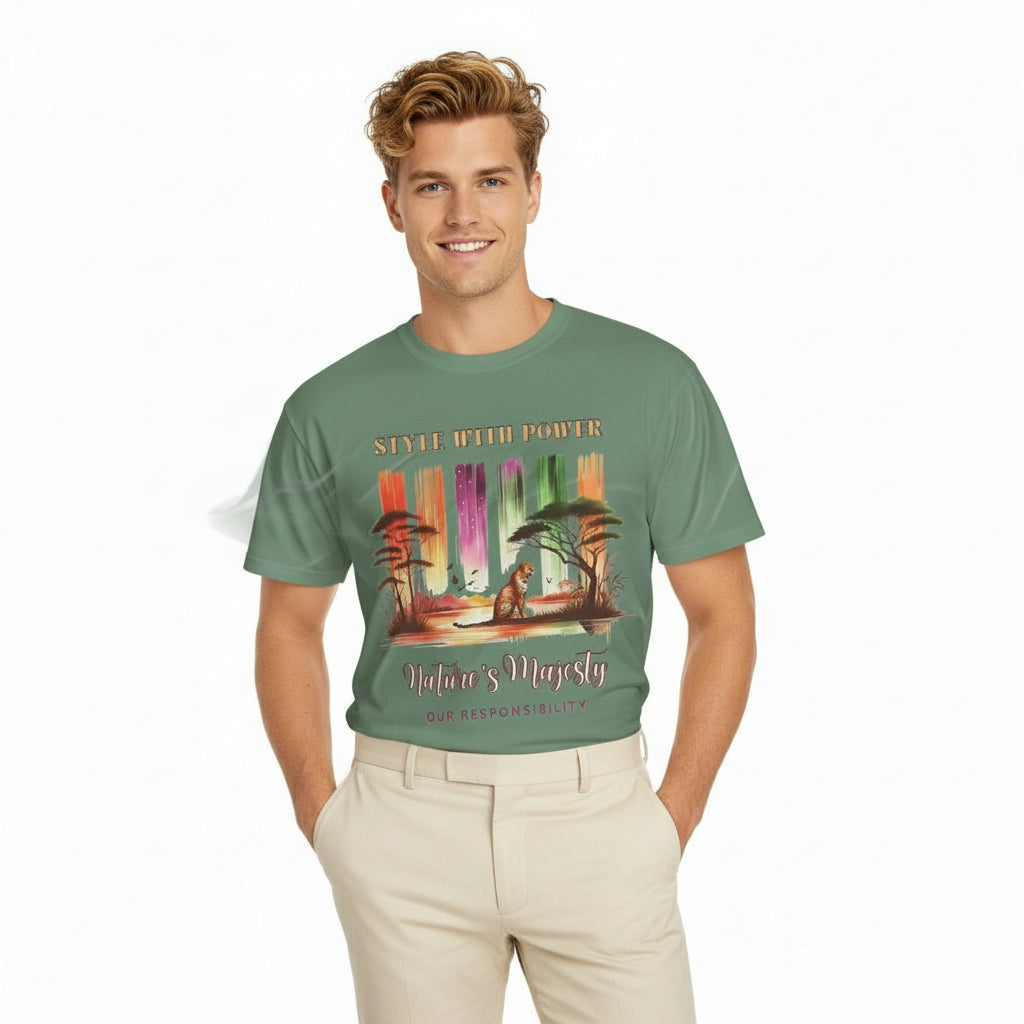 Jaguar Nature's Majesty T-shirt🐅🌴