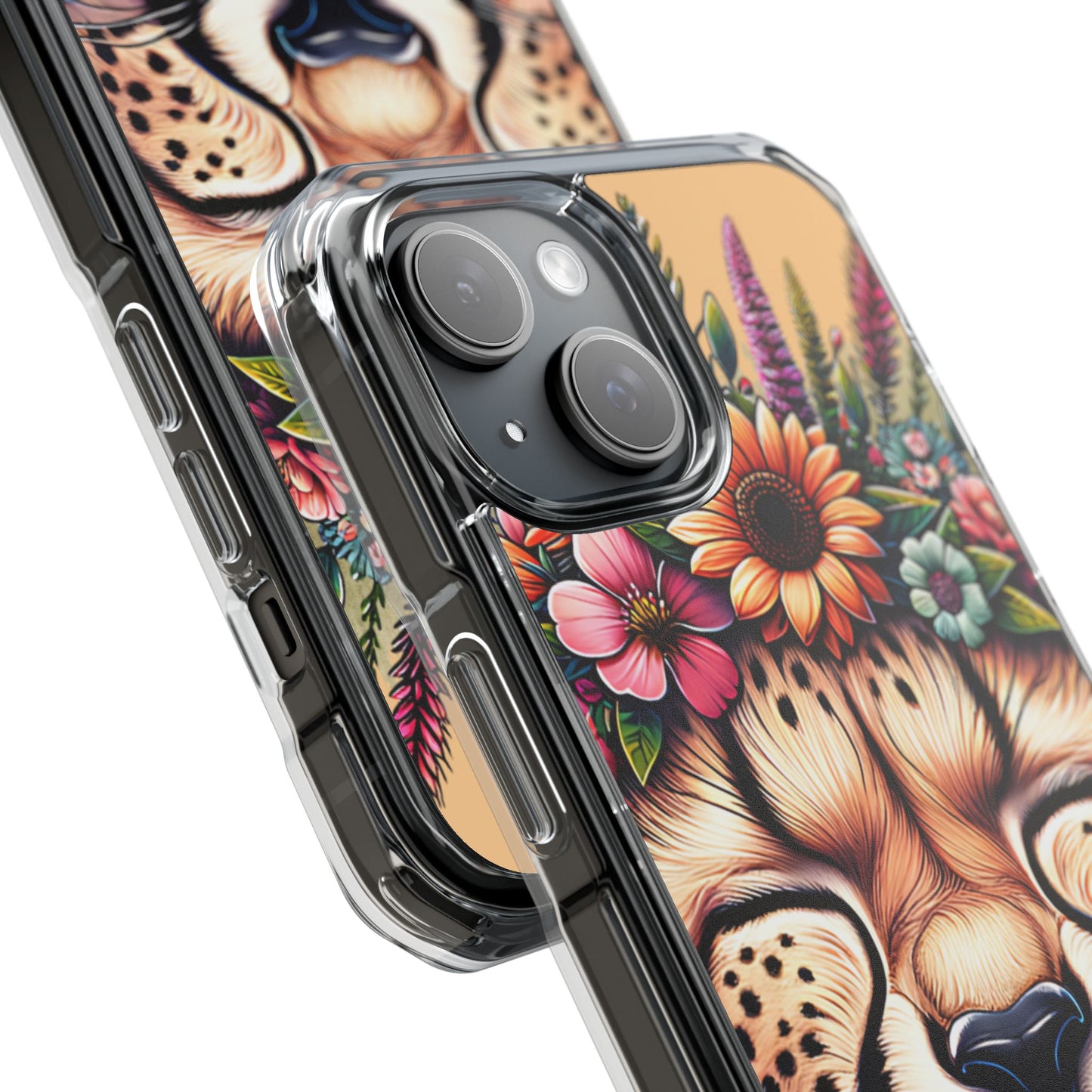 Cheetah Wild Dreams Magnetic Clear Impact Cases