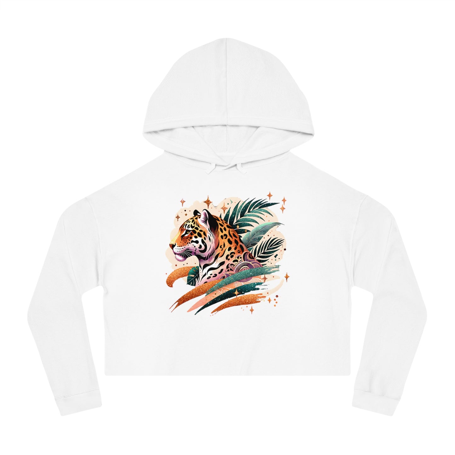 Jungle Chic Cropped Hoodie