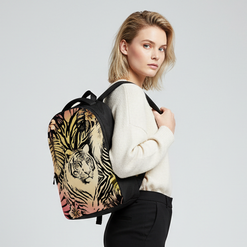 Tigers Secret Garden Laptop Backpack