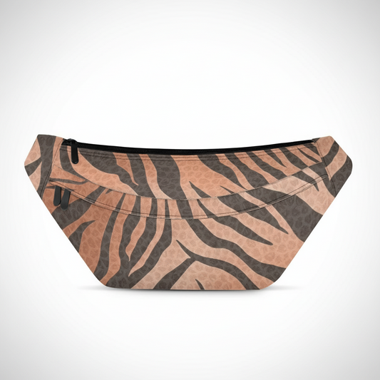 Tiger Stripes & Dots Large Fanny Bag