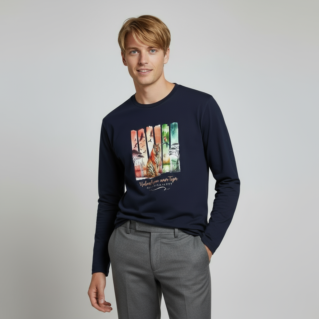 Tigers Majesty Men's Long Sleeve T-Shirts👑🐅