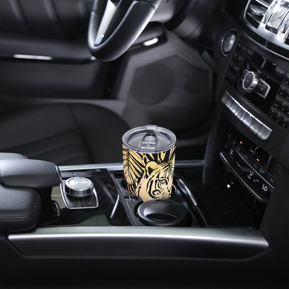 Tigers Secret Garden  20oz Stainless Steel Straw Lid Cup