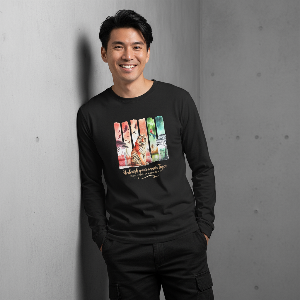 Tigers Majesty Men's Long Sleeve T-Shirts👑🐅