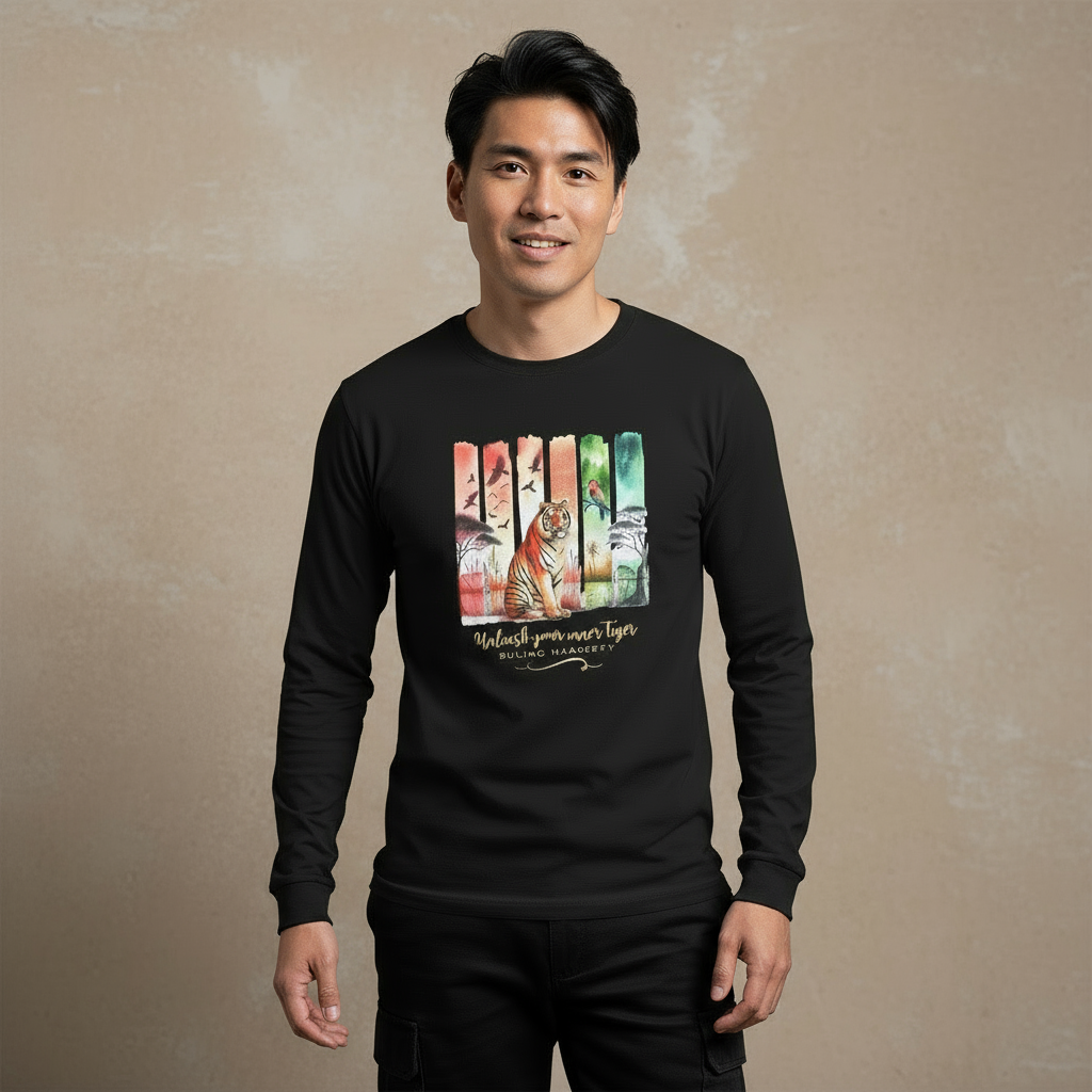 Tigers Majesty Men's Long Sleeve T-Shirts👑🐅