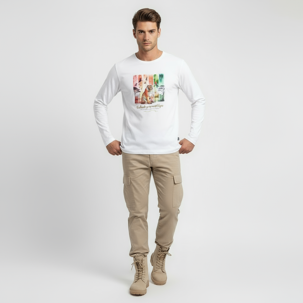 Tigers Majesty Men's Long Sleeve T-Shirts👑🐅