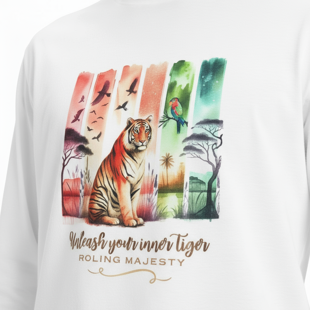 Tigers Majesty Men's Long Sleeve T-Shirts👑🐅